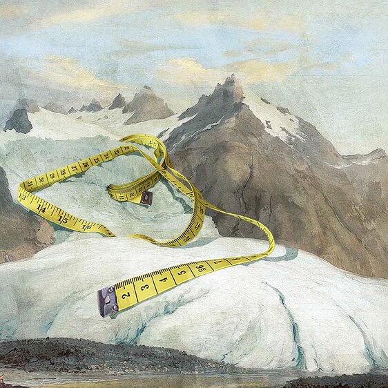 Depuis le 19e siècle, les changements des glaciers sont documentés. Illustration de Marco Heer.